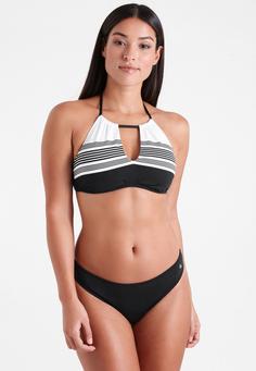 Rückansicht von JETTE Bustier-Bikini Bikini Set Damen schwarz-weiß