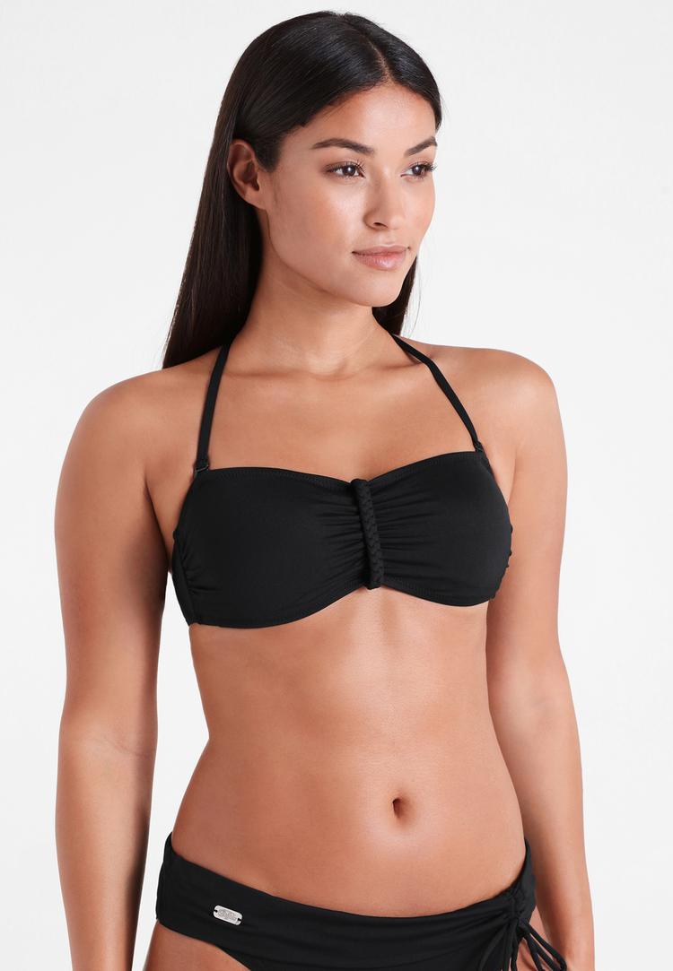 Buffalo Buffalo Bandeau-Bikini-Top Bikini Oberteil Damen - schwarz - 2 | SportScheck
