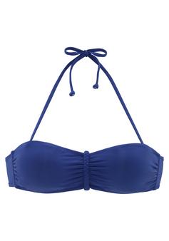 Buffalo Bandeau-Bikini-Top Bikini Oberteil Damen blau