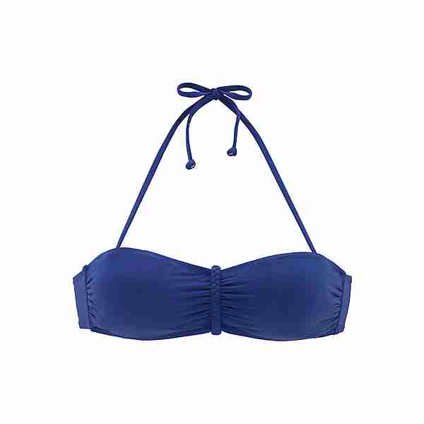 Buffalo Bandeau-Bikini-Top Bikini Oberteil Damen blau