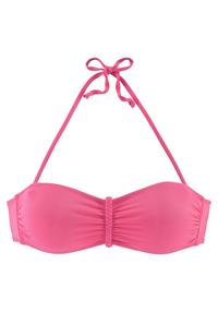 Buffalo Bandeau-Bikini-Top Bikini Oberteil Damen - rosa