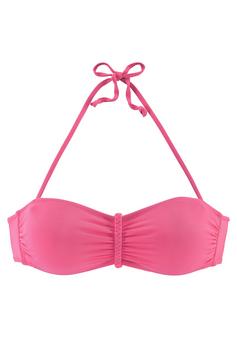 Buffalo Bandeau-Bikini-Top Bikini Oberteil Damen rosa