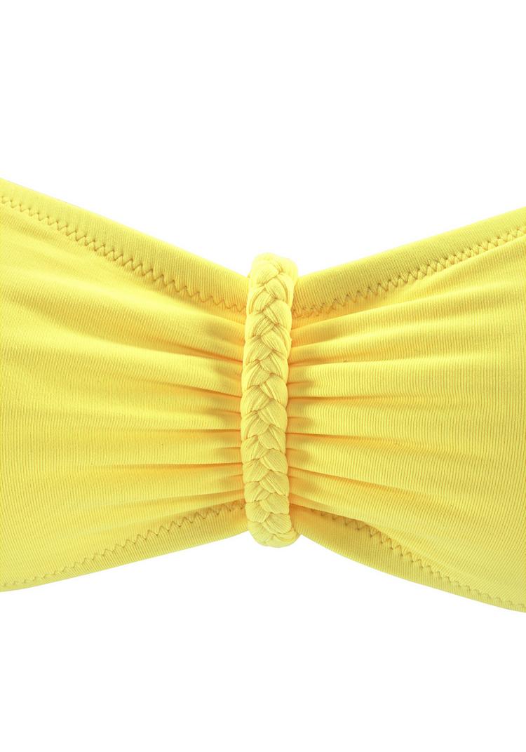 Buffalo Buffalo Bandeau-Bikini-Top Bikini Oberteil Damen - gelb - 0 | SportScheck