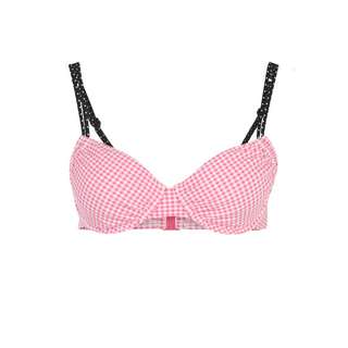 Buffalo Bügel-Bikini-Top Bikini Oberteil Damen rosa-schwarz
