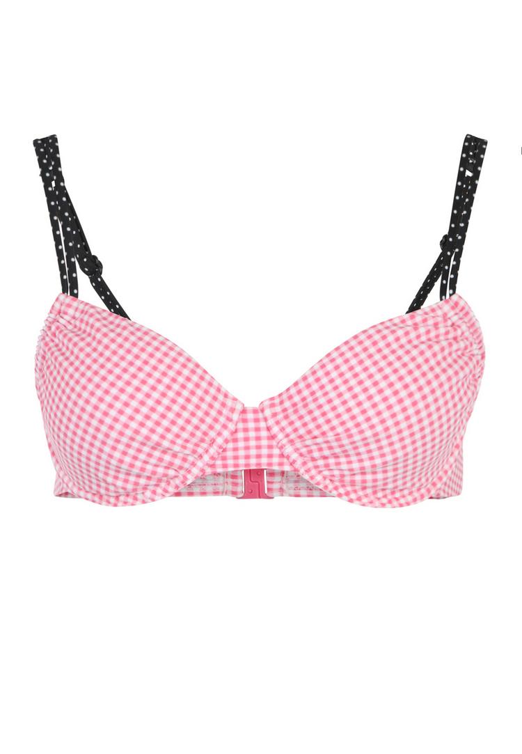 Buffalo Buffalo B&uuml;gel-Bikini-Top Bikini Oberteil Damen - rosa-schwarz - 0 | SportScheck