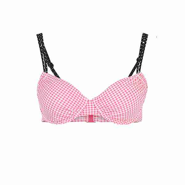 Buffalo Bügel-Bikini-Top Bikini Oberteil Damen rosa-schwarz