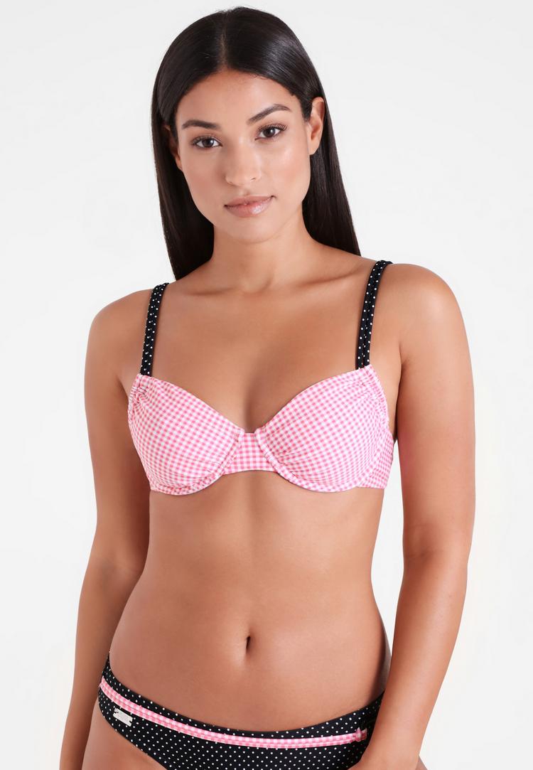 Buffalo Buffalo B&uuml;gel-Bikini-Top Bikini Oberteil Damen - rosa-schwarz - 1 | SportScheck