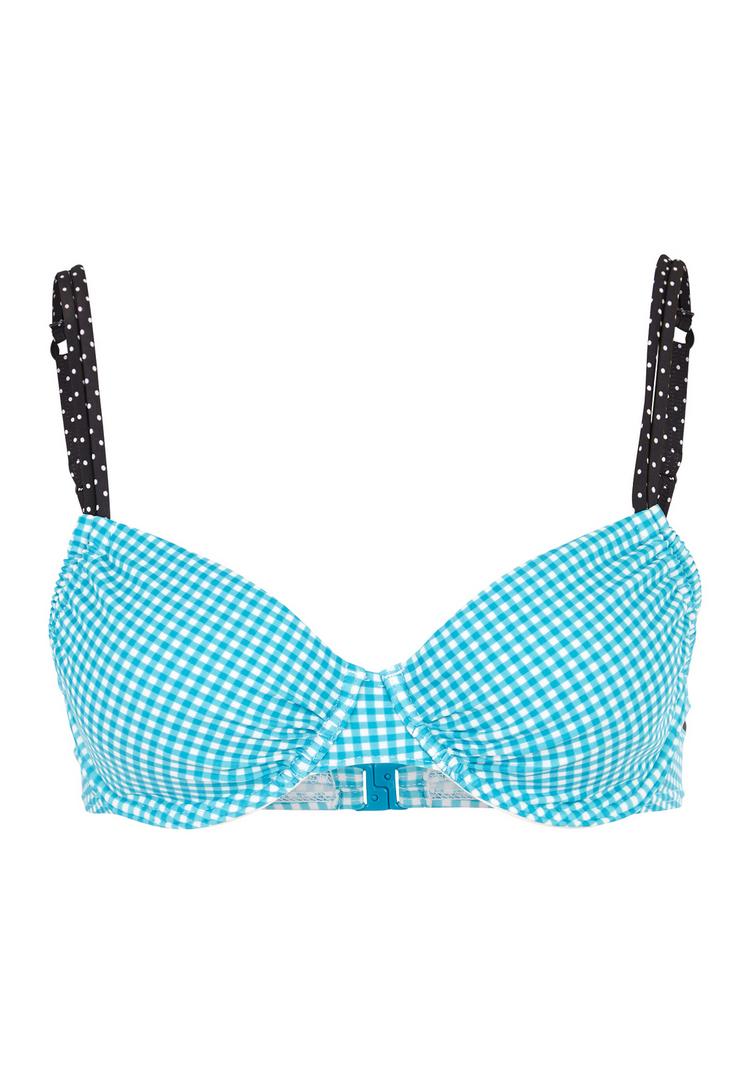 Buffalo Buffalo B&uuml;gel-Bikini-Top Bikini Oberteil Damen - t&uuml;rkis-schwarz - 0 | SportScheck