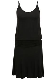 BEACH TIME Strandkleid Tr&auml;gerkleid Damen schwarz