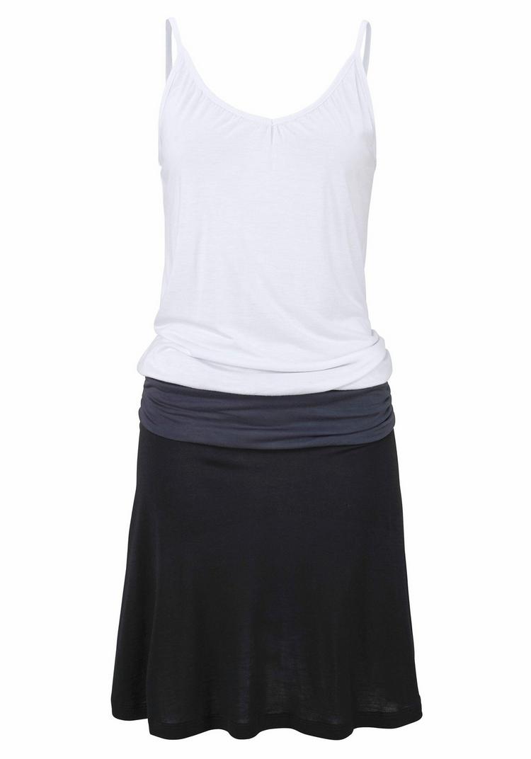 BEACH TIME BEACH TIME Strandkleid Tr&auml;gerkleid Damen - schwarz-grau - 0 | SportScheck