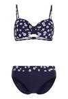 Lascana B&uuml;gel-Bikini Bikini Set Damen - marine-wei&szlig;