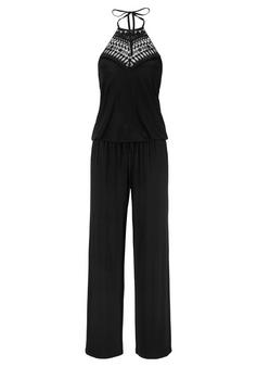 Lascana Neckholder-Overall Jumpsuit Damen schwarz