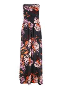 Lascana Maxikleid Maxikleid Damen - schwarz-bedruckt