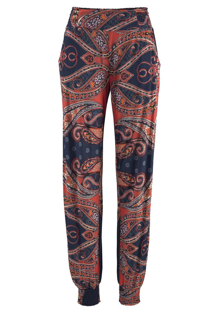 Lascana Lascana Strandhose Stoffhose Damen - marine-rot - 0 | SportScheck