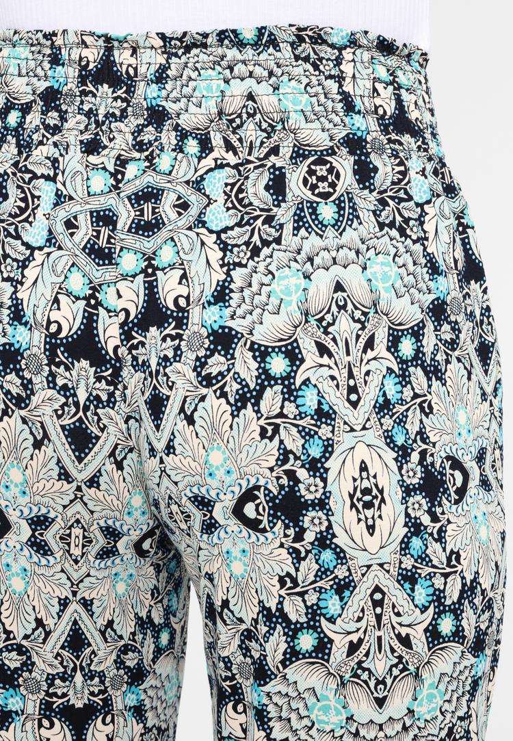 Lascana Lascana Strandhose Stoffhose Damen - marine-bedruckt - 1 | SportScheck