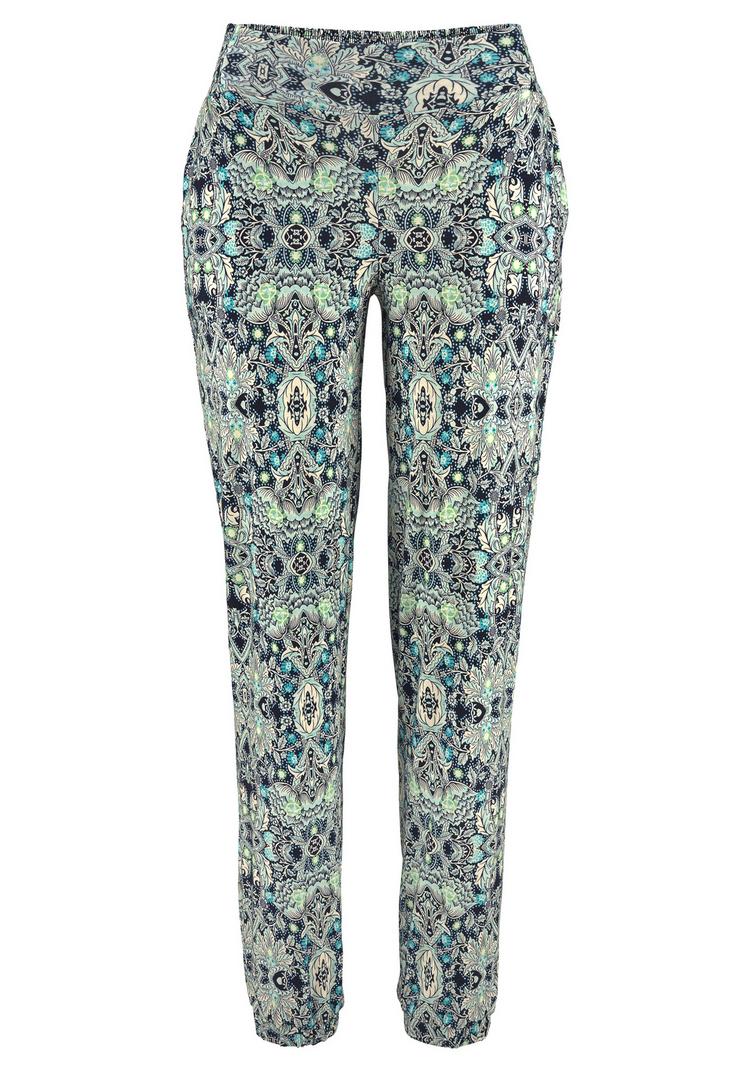 Lascana Lascana Strandhose Stoffhose Damen - marine-bedruckt - 2 | SportScheck