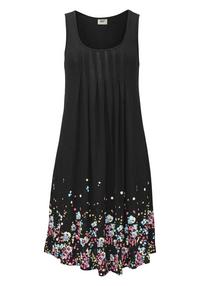 BEACH TIME Strandkleid Tr&auml;gerkleid Damen - schwarz