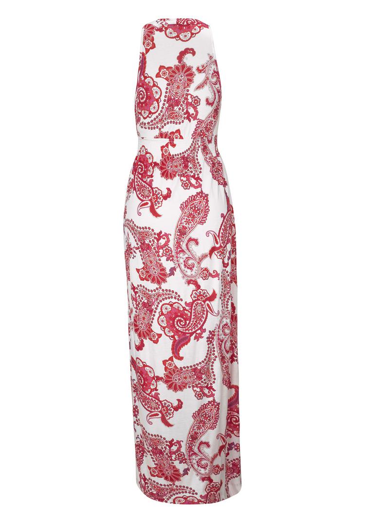 Lascana Lascana Maxikleid Maxikleid Damen - rot-wei&szlig;-bedruckt - 0 | SportScheck