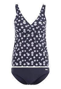 Lascana B&uuml;gel-Tankini Bikini Set Damen - marine-wei&szlig;