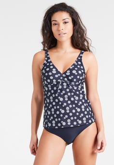 Rückansicht von Lascana Bügel-Tankini Bikini Set Damen marine-weiß