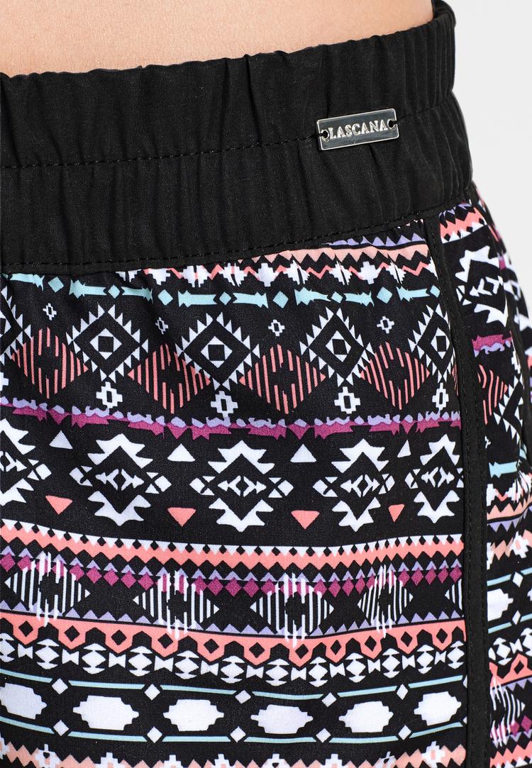 Lascana Lascana Badeshorts Badehose Damen - schwarz-bunt - 0 | SportScheck