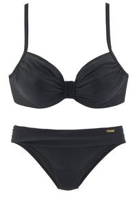Lascana B&uuml;gel-Bikini Bikini Set Damen - schwarz