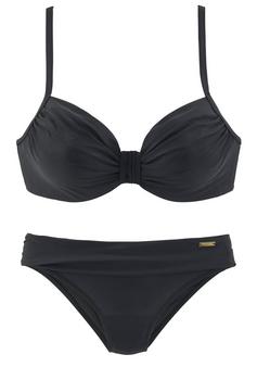 Lascana B&uuml;gel-Bikini Bikini Set Damen schwarz