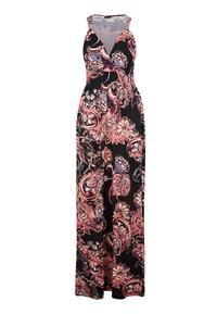 Lascana Maxikleid Maxikleid Damen - schwarz-bedruckt