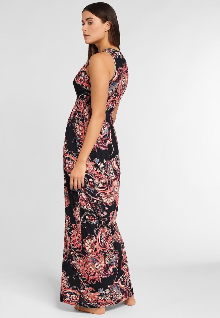 Lascana Lascana Maxikleid Maxikleid Damen - schwarz-bedruckt - 1 | SportScheck
