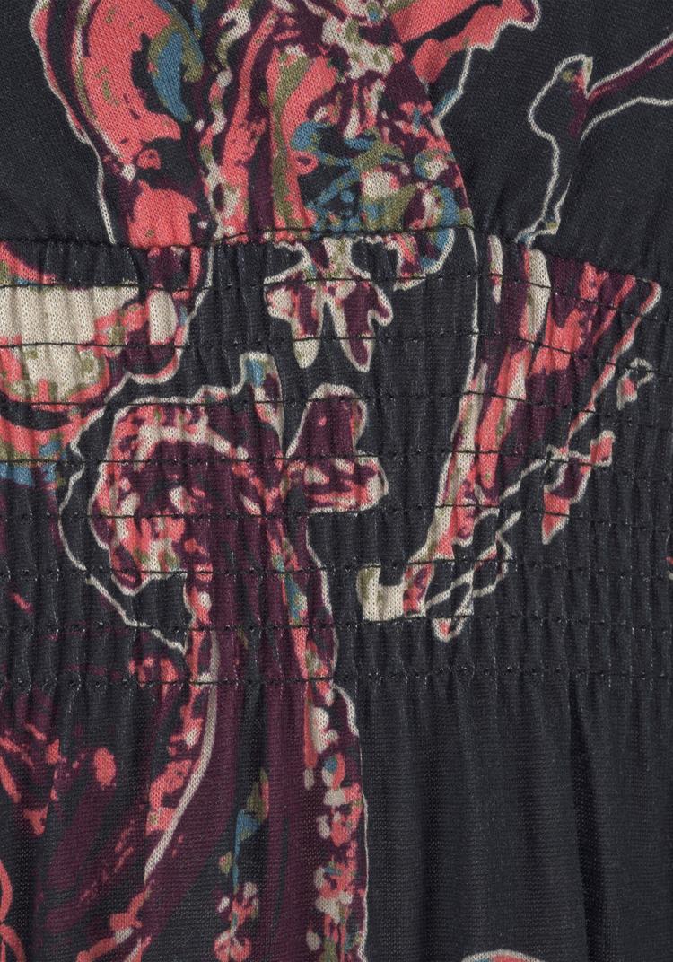 Lascana Lascana Maxikleid Maxikleid Damen - schwarz-bedruckt - 4 | SportScheck