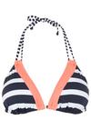 KangaROOS Triangel-Bikini-Top Bikini Oberteil Damen - marine-wei&szlig;