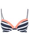KangaROOS Push-Up-Bikini-Top Bikini Oberteil Damen - marine-wei&szlig;
