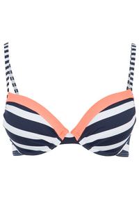KangaROOS Push-Up-Bikini-Top Bikini Oberteil Damen - marine-wei&szlig;