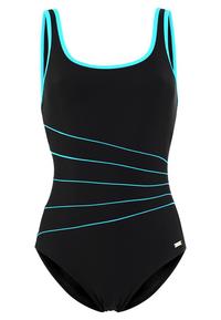 Lascana Badeanzug Badeanzug Damen - schwarz-t&uuml;rkis