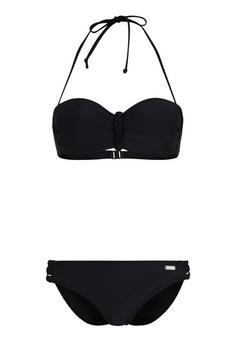 Buffalo Bügel-Bandeau-Bikini Bikini Set Damen schwarz