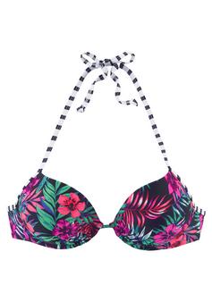 VENICE BEACH Push-Up-Bikini-Top Bikini Oberteil Damen marine-bedruckt