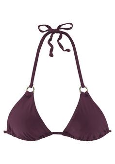 Lascana Triangel-Bikini-Top Bikini Oberteil Damen bordeaux