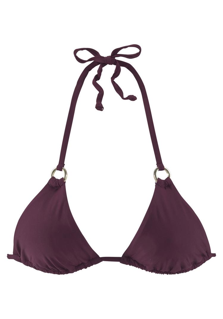Lascana Lascana Triangel-Bikini-Top Bikini Oberteil Damen - bordeaux - 0 | SportScheck