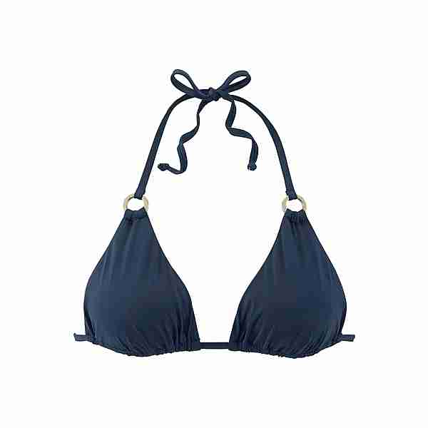 Lascana Triangel-Bikini-Top Bikini Oberteil Damen marine