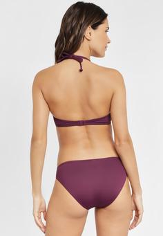 Rückansicht von Lascana Bügel-Bandeau-Bikini-Top Bikini Oberteil Damen bordeaux