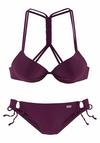 Buffalo Push-Up-Bikini Bikini Set Damen - bordeaux