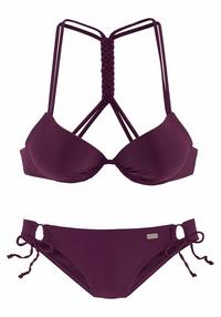 Buffalo Push-Up-Bikini Bikini Set Damen - bordeaux