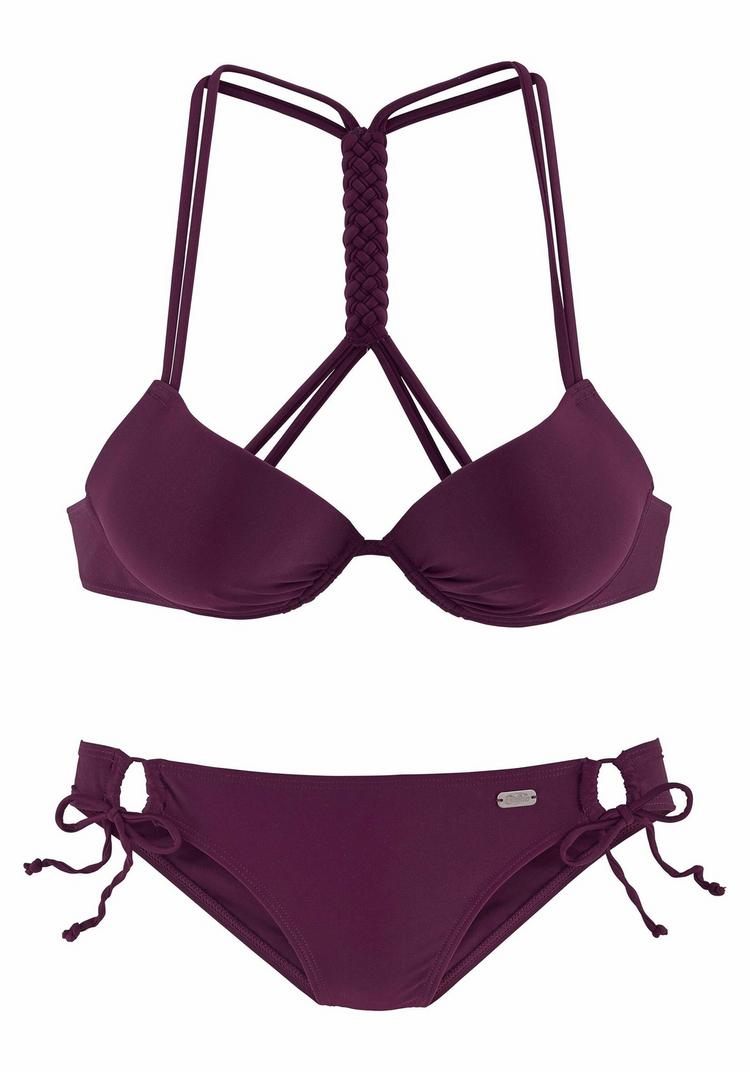 Buffalo Buffalo Push-Up-Bikini Bikini Set Damen - bordeaux - 0 | SportScheck