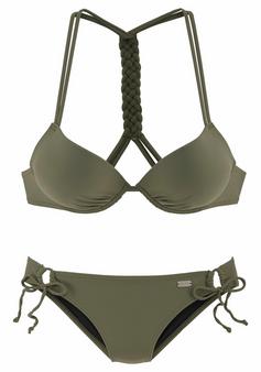 Buffalo Push-Up-Bikini Bikini Set Damen oliv