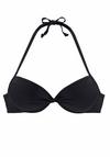 Lascana Push-Up-Bikini-Top Bikini Oberteil Damen - schwarz