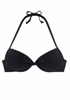Lascana Push-Up-Bikini-Top Bikini Oberteil Damen schwarz