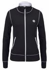 LASCANA Active Trainingsjacke Trainingsjacke Damen - schwarz-wei&szlig;