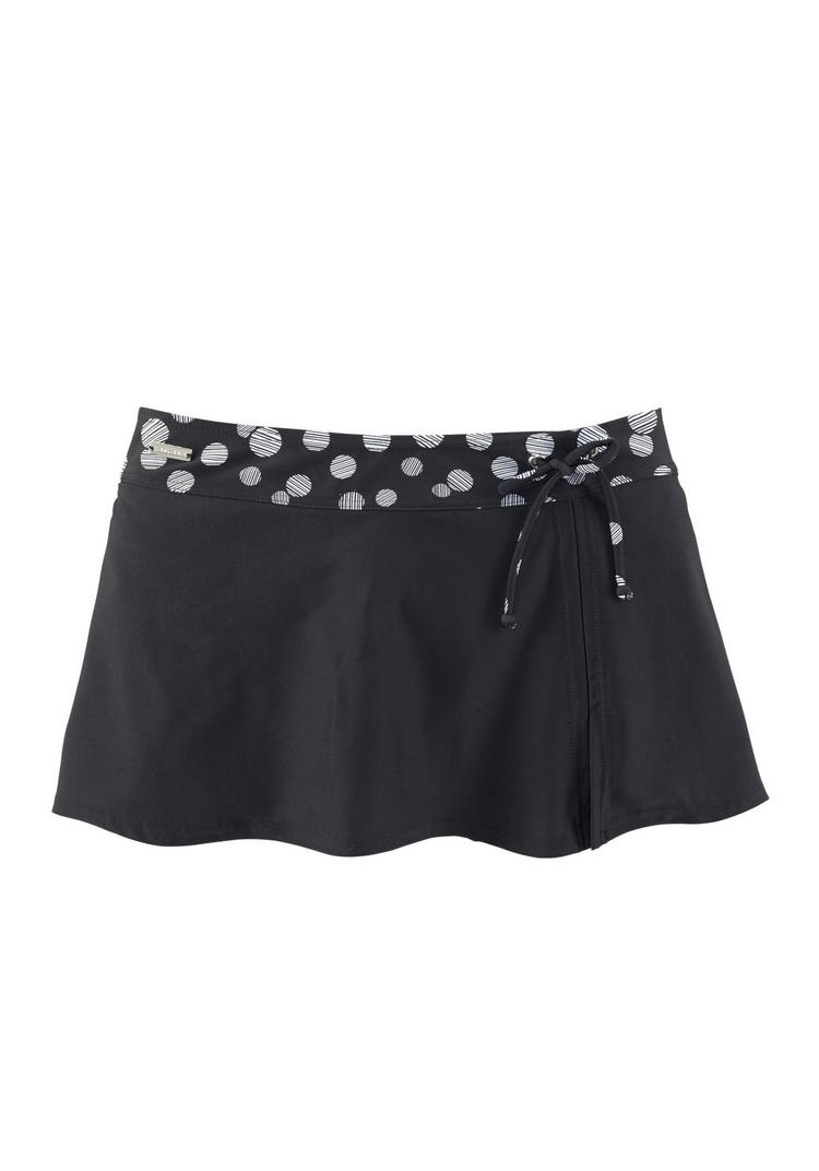 Lascana Lascana Bade-Rock Bikini Hose Damen - marine-wei&szlig; - 0 | SportScheck