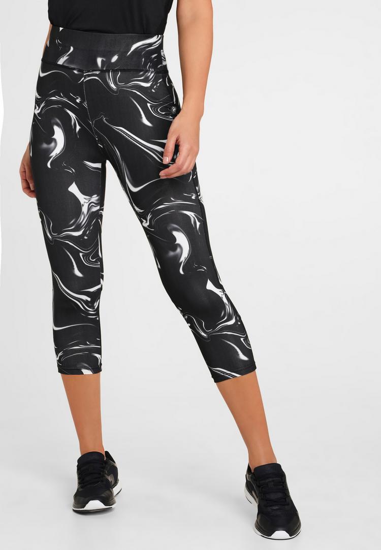 LASCANA Active LASCANA Active Caprileggings Tights Damen - schwarz-gemustert-wei&szlig; - 1 | SportScheck