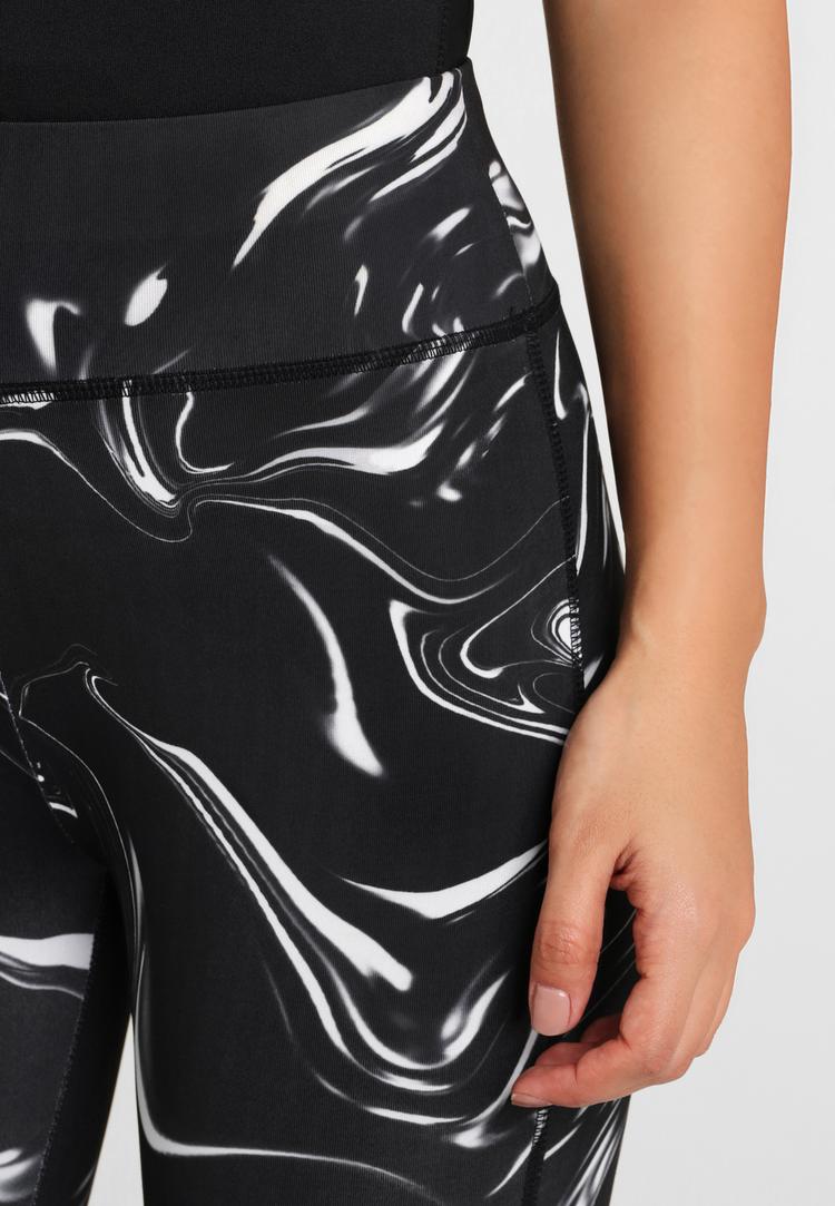 LASCANA Active LASCANA Active Caprileggings Tights Damen - schwarz-gemustert-wei&szlig; - 0 | SportScheck